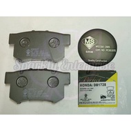 REAR BRAKE PAD DB1728 HONDA CR-V S9A SWA / FR-V / CR-Z / ACCORD T2A / ACCORD 2.0 / CRV 2.0 2.3 2.4 4