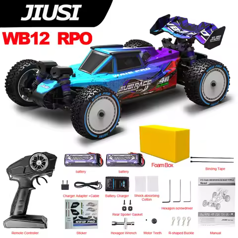 JIUSI WB12 PRO 1/12 RC Car 4WD 80km/h Brushless 2.4G Remote Control Racing Car Competitive Off-road 