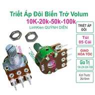 Combo 5 Volume 6-Pin Double Potentiometer Potentiometer WH148 B 20K 100K