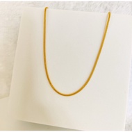 Emas 916 Rantai Leher Belut /  Pdr