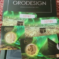 1 dinar fine gold 999.9 ametyhst