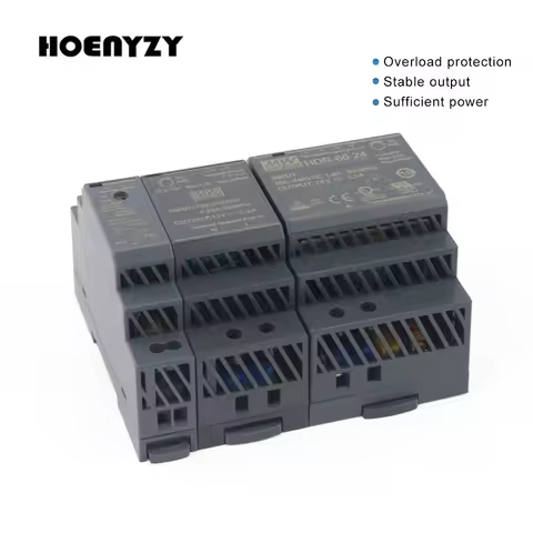 HDR-15 30 60 100 150 HDR Series DC 12V 24V Meanwell Ultra Slim Step Shape DIN Rail Power Supply Mean