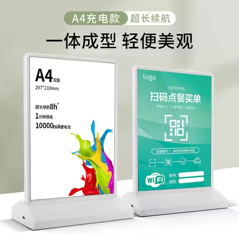A4 A5 Led Menus Board Restaurant Table Ultrathin Advertising Light Box Cafe Menu Board Display Ice C