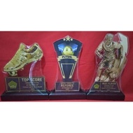 1 SET (3 PCS) Plakat Akrilik Custom Plakat Futsal Plakat Bola Piala Bola Piala Futsal