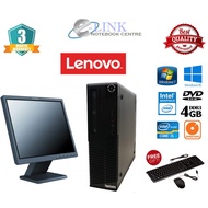 ( LENOVO i3 i5 2rd - 4th Generation Set REFURBISHED ) SFF / 4GB RAM DDR 3 / 500GB HDD/120GB-240GB SS