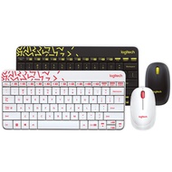 ชุดคอมโบแป้นพิมพ์และเมาส์ไร้สายนาโน MK240 Logitech เหมาะสำหรับสำนักงานบ้านใช้คอมพิวเตอร์