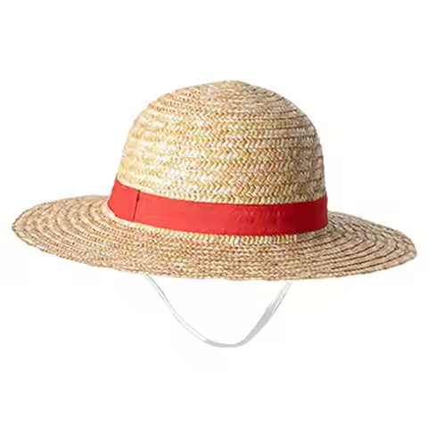Luffy Straw Hat Anime Luffy Cosplay Hat Luffy Performance Props Costume Party Yellow Summer Strawhat