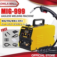 【 Free Welding Wire】MIG-999 MIG Welding Machine Set Gasless Mesin Welding MIG/MMA/TIG 3IN1 Inverter 