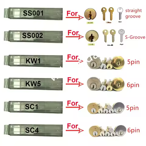2 in 1 SS001 pro SS002 pro KW1 KW5 SC1 SC4 Decoder for civil locks Hand Tool Professional Locksmith