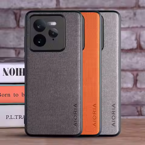 Textile Leather Case for Realme GT 7 8 Pro 15X 5G Hard material Phone Cover for Realme GT 7 Pro case