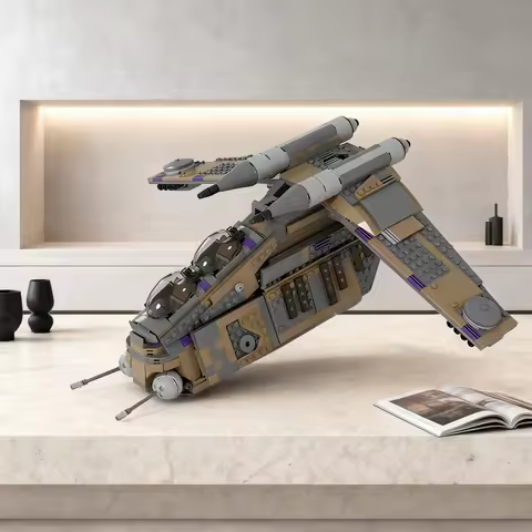1068pcs MOC Covert Ops Republic Gunship Star Battle Model Building Blocks Architecture Toys Christma