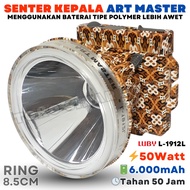 Senter Kepala Yg Kuat Tahan Lama 50Jam LUBY L-1913L Daya 80Watt Baterai 8000mAh Jarak Cahaya 1000 Me