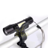 Senter XPE USB cob mini usb recharger LED Q5 / Flashlight XPE COB MINI + Bracket senter untuk Stang