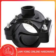 HDPE Clamp Saddle (Mechanical Type) with Galvanized (GI) Bolt &amp; Nut Female Threaded｜Poly Clamp Saddle