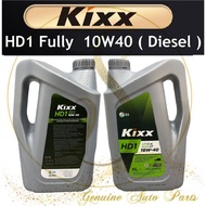 (100% ORIGINAL) KIXX FULLY SYNTHETIC ENGINE OIL HD1 10W40 6L DIESEL ENGINE API CI-4 ACEA E7 10W-40 1