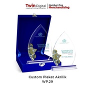 Plakat Akrilik Premium Piagam Penghargaan Tropi Wisuda - Plakat Wp.29