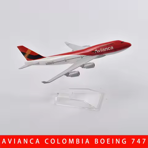 JASON TUTU 16cm AVIANCA COLOMBIA B747 Airplane Model Airplane Diecast Metal 1/400 Scale Planes
