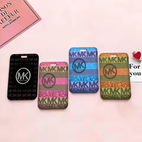 M-Michaels-Fashion-Kors Bus Pass Card Sleeve Bank Business Work Card Holder Plastic ID Tag Name Badg
