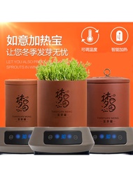 Food Grade Purple Clay Bean Sprout Maker Home Use Wheat Stone Bean Sprout Canister Peanut Sprouting 