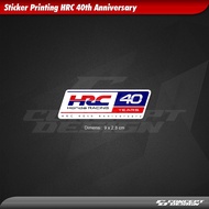 Hrc 40th Anniversary Printing Sticker