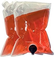 Bebly All in One Drink Dispenser |Reusable 3L Drink Bags with Nozzle – 2 Pack | BPA-Free, Freezable,