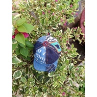 Handmade baseball cap shaped keychain