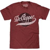 Men's cotton T-shirt Tee Luv Men's Dr Pepper Trademark Logo T-Shirt 4XL , 5XL , 6XL