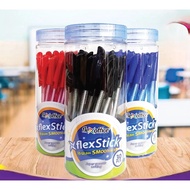FLEXOFFICE FLEXSTICK  BALLPEN 0.5MM 0.7MM FO-GELB08 5PCS