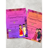 Indian Engagement e-invitation/ e-card/ Printable card/ Digital card