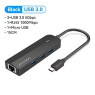 Vention USB C HUB Hub Type C USB Splitter Thunderbolt 3 USB-C Dock Adapter OTG Hub 5 พอร์ต USB Type