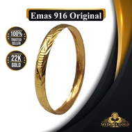 ☛MydoraGold Cincin Emas Bajet Series | Cincin Belah Rotan | Cincin Emas 916 916 Gold Ring Jewellery Fashion Ring✵