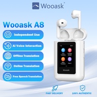 Wooask A8 Translation Earbuds Real Time with ChatGPT, Offline Translator Earbuds No APP Needed, 144 