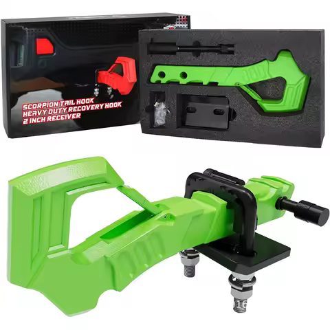 Tow Hitch Receiver Hook 41T with Hitch Tightener Hitch 2 Inch Receiver Hitch Scorpion Tail Tow Hook 