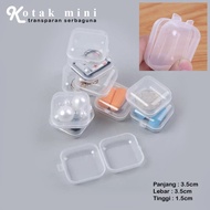 TRANSPARENT MULTIPURPOSE MINI BOX 3.5 CM X 3.5 CM X 1.5 CM SMALL BOX/