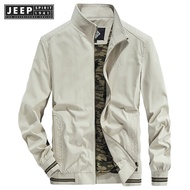 Jeep spirit 1941 estd mens jacket Spring and Autumn pure cotton loose fitting work jacket Mens middl