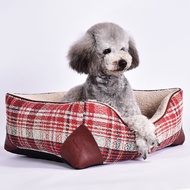 Ninkin New Style Checked Kennel Teddy Poodle Bichon Schnauzer Shiba Inu Border Shepherd Kennel Dog B