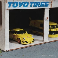 Mini Alloy Car Model1:64 RWB 964Sports car model Volkswagen VAN T1Bus Dragon Ball Bus Livery