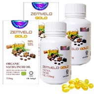 Official Store ZEMVELO GOLD SACHA Inchi Oil Softgel 2×( 510mg x 120 Capsules)