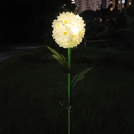 戶外防水庭院花園裝飾草坪燈LED菊花地插燈太陽能球菊燈