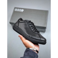 ECCO Casual Sports Running Shoes Men Women Shoes Pure Original Calfskin Fabric PU One-Piece Outsole 