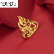 916 Gold Ring Peacock Open Ring Valentine's Day Gift Adjustable Jewelry
