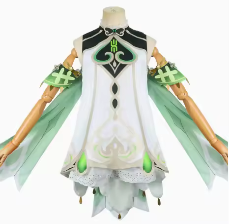 Nahida Maid Cosplay Costume Lesser Lord Wig Cute Style Dress Nahida Cosplay For Female