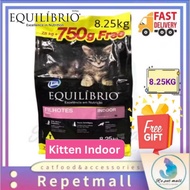 Equilibrio/EQ 7.5KG -8.2KG Original Pack( Kitten Indoor )Cat Dry Food/Makanan Kering Kucing 猫粮干粮Free