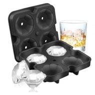 EAQP Silicone Diamond Ice Cube Mold 4 Grid Ice Cube Mold AX18I8