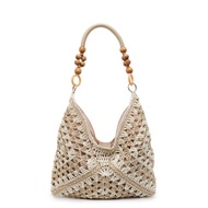 THOMA Khoét lỗ Túi đan bằng rơm Túi xách Túi xách bãi biển Túi bãi biển Bohemian Thường ngày Túi xô