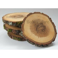 Wooden slice coaster 8-9 BUNCH1cm