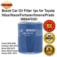 Fastpack Bosch Oil Filter 1pc For Toyota Hilux Hiace Fortuner Innova Prado 0986AF0351