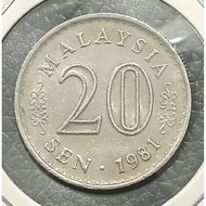 ( Syiling ) 20 Sen 1981 /  Malaysia Parliament House