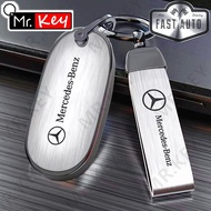 【Mr.Key】Stainless Steel Key Cover For Mercedes Benz 2025 C S Class W206 W223 S350 C260 S450 S500