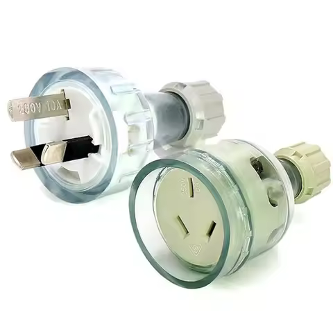 Waterproof Transparent 10A 15A DIY Auatralia Industrial Plug Outlet Female Male Socket 3P AU Recepta